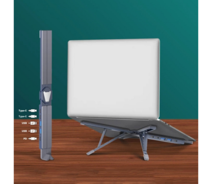 LAPTOP STAND HUB, 2USB PORT-2.0HUB+2T-C PORT - STAND-HUB-XY1-LQ - Image 2